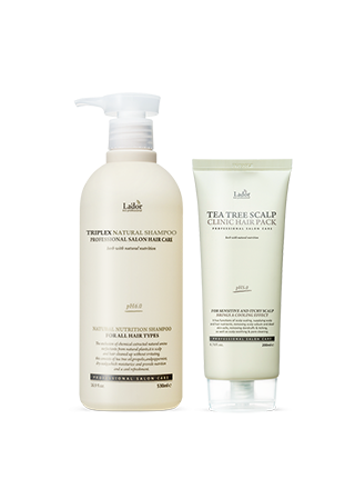 拉德尔Triplex天然洗发水+茶树头皮护理发膜(530ml+200g 套装)